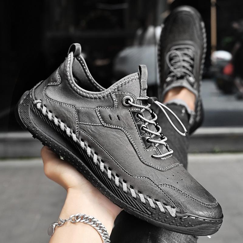 Fashion New Men Autumn Casual Shoes Fashion Sewing Platform Sports Anti Slip Outdoor Walking Thick Soled Comfortable Sneaker Zapatillas