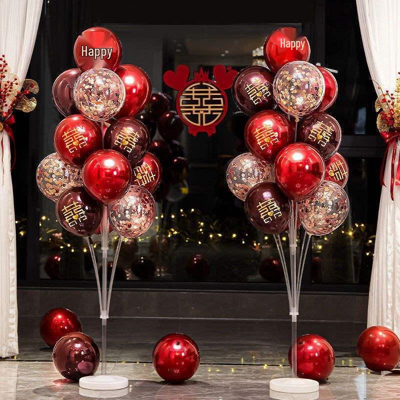 Romantic Wedding Room Balloon Decoration Set for Bedroom and Table