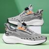 2024 New Rotating Buckle Flying Woven Mesh Casual Sports Running Men's Shoes Large Size Shoes Fashionable and Versatile Outdoor