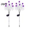 Green Ghost Lanterns for Yard Halloween Swaying Outdoor Decorations, Solar Powered Stake Light, 6 LEDs Holiday Atmosphere Lighting Pathway Lights,