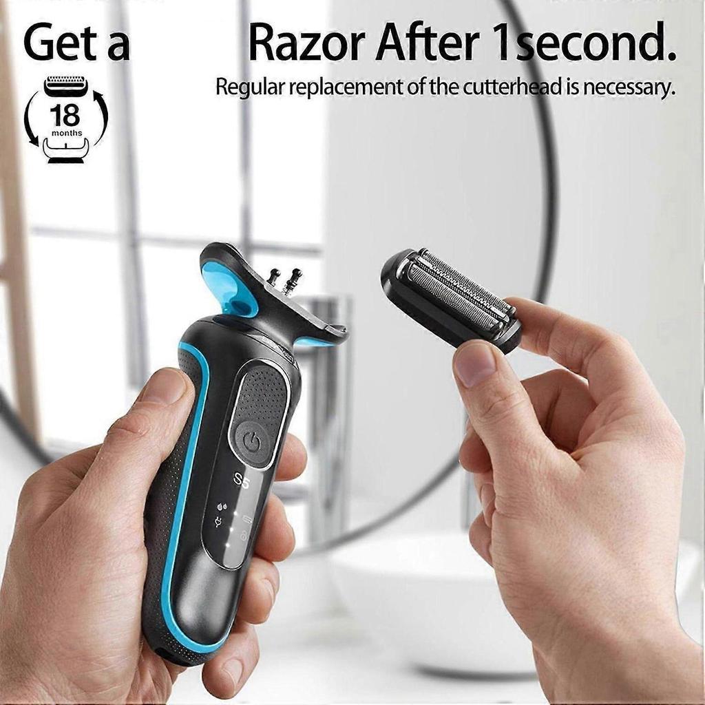 3X 53B Shaver Replacement Head for Braun S5 S6 Razors, 6072cc, 6090cc, 6020s, 6040c, 5035s, 5020s, 5050csEasily Attach