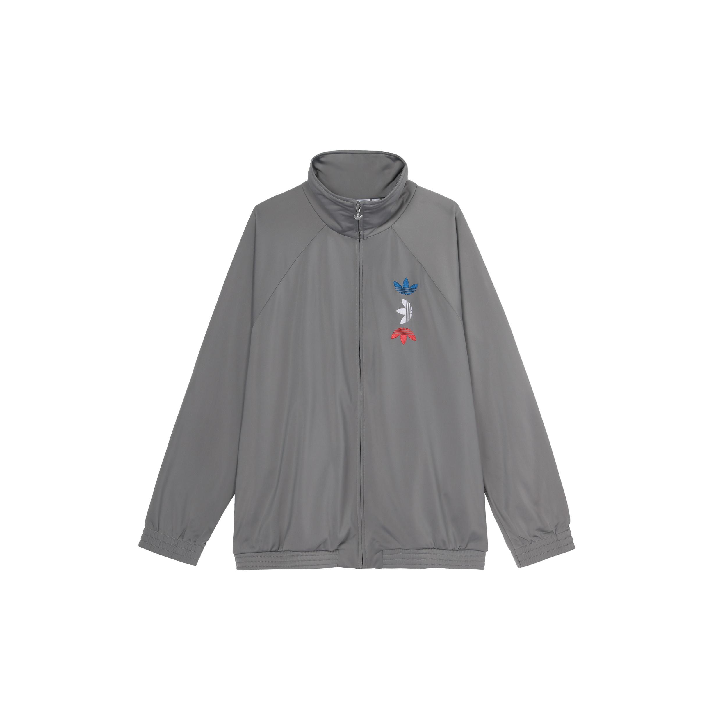 adidas originals Logo Metallic Sports Jacket Gray Men s FS7322 S