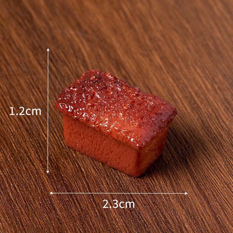 1pcs Kitchen Food Toy Simulation Kitchenware Play DIY Resin Emulated Chocolate Cake Bread Biscuit Tableware Decor Child Kid Toy