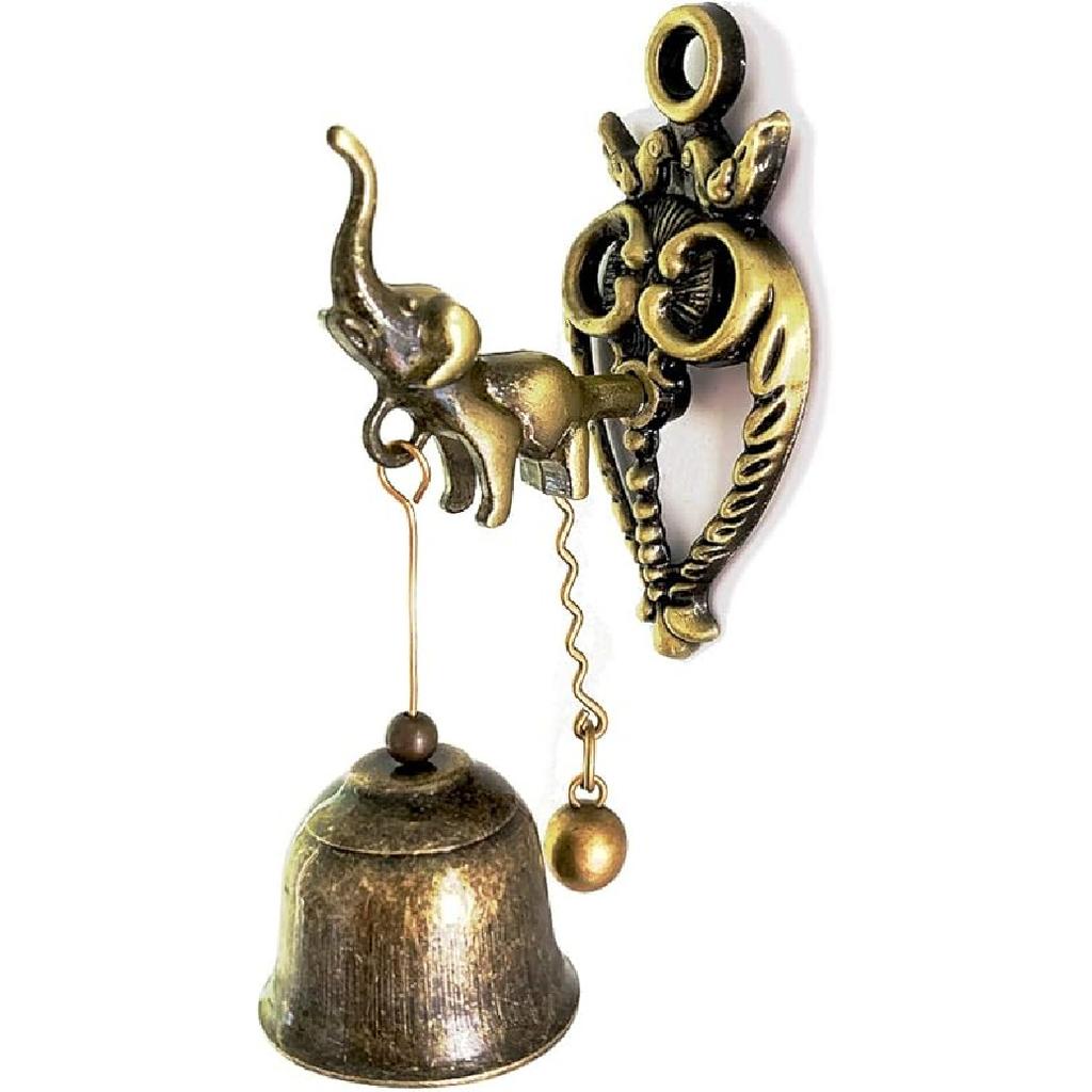 Vintage Metal Doorbell Retro/Classic Magnetic Wind Chimes Decoration for Shopkeepers, Wall Door Ornaments Indoor Outdoor, Owl