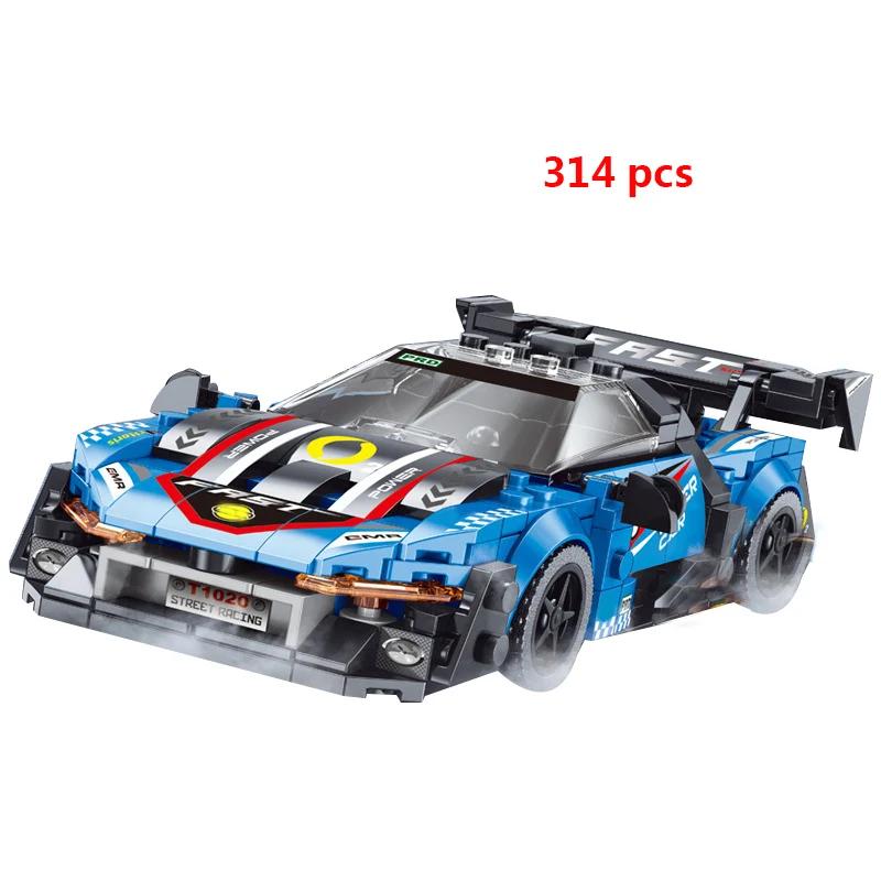 City Speed Champion Sports Car Building Blocks Technique Car Carro Rennau Voiture Vehicle MOC Educational Construction Toys