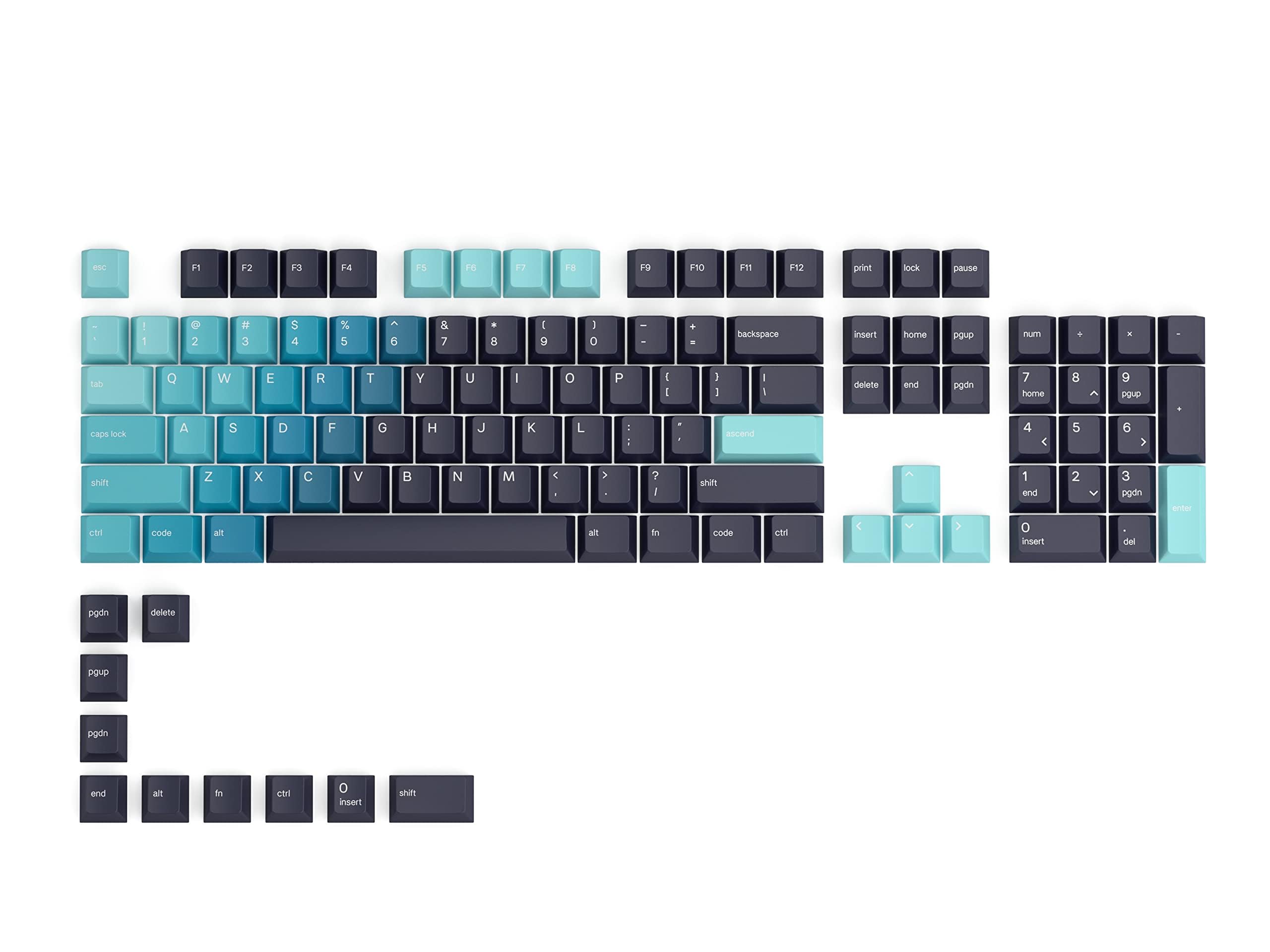 

Glorious GPBT Celestial Ice 114 keycap set for ANSI mechanical keyboard KB682 - GLO-KC-GPBT-CI
