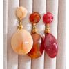 Yhpup Waterproof 3 Color Resin Round Drop Earrings for Women Stainless Steel Spring Summer Charm Stylish Earrings Jewelry 2026