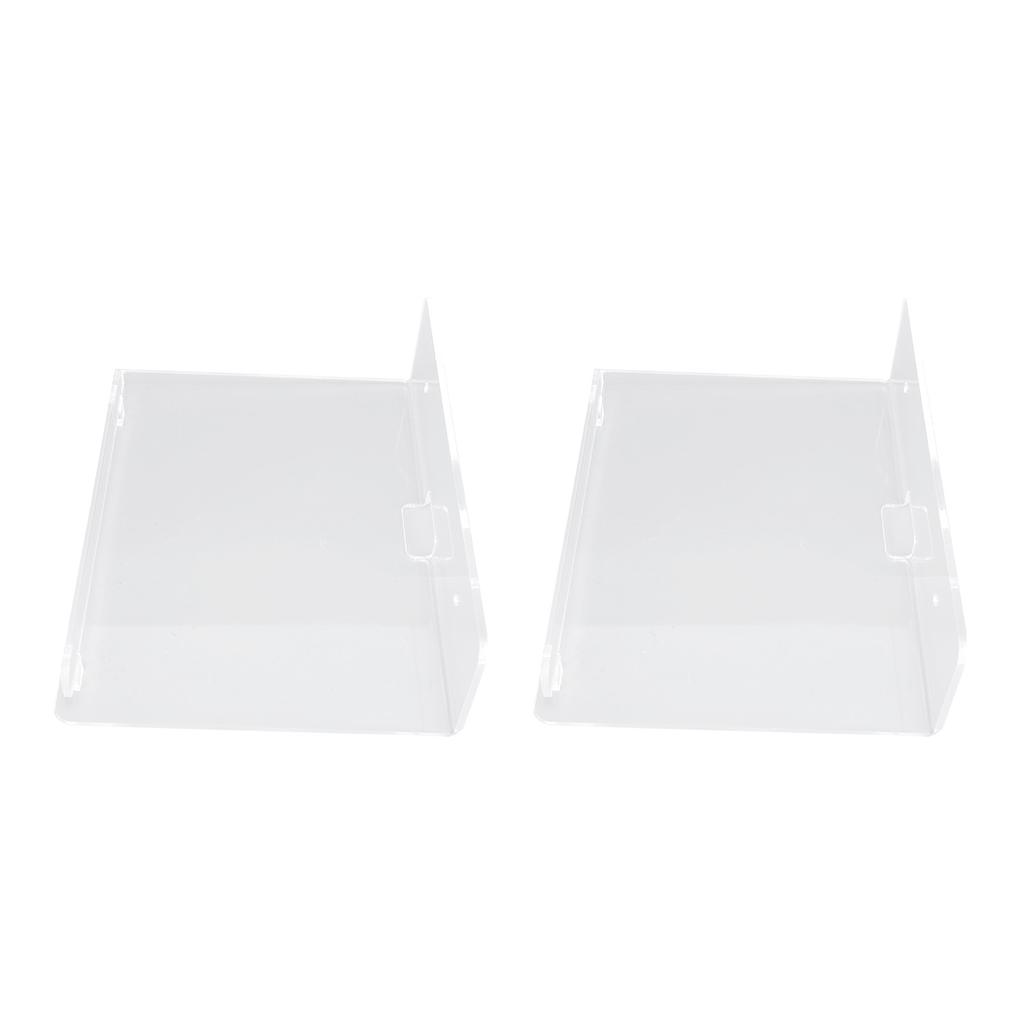 2 SZTUKI Półka Pływająca Akrylowa Półka Ścienna Łatwa Instalacja Montaż Ścienny na Głośnik Monitor Salon