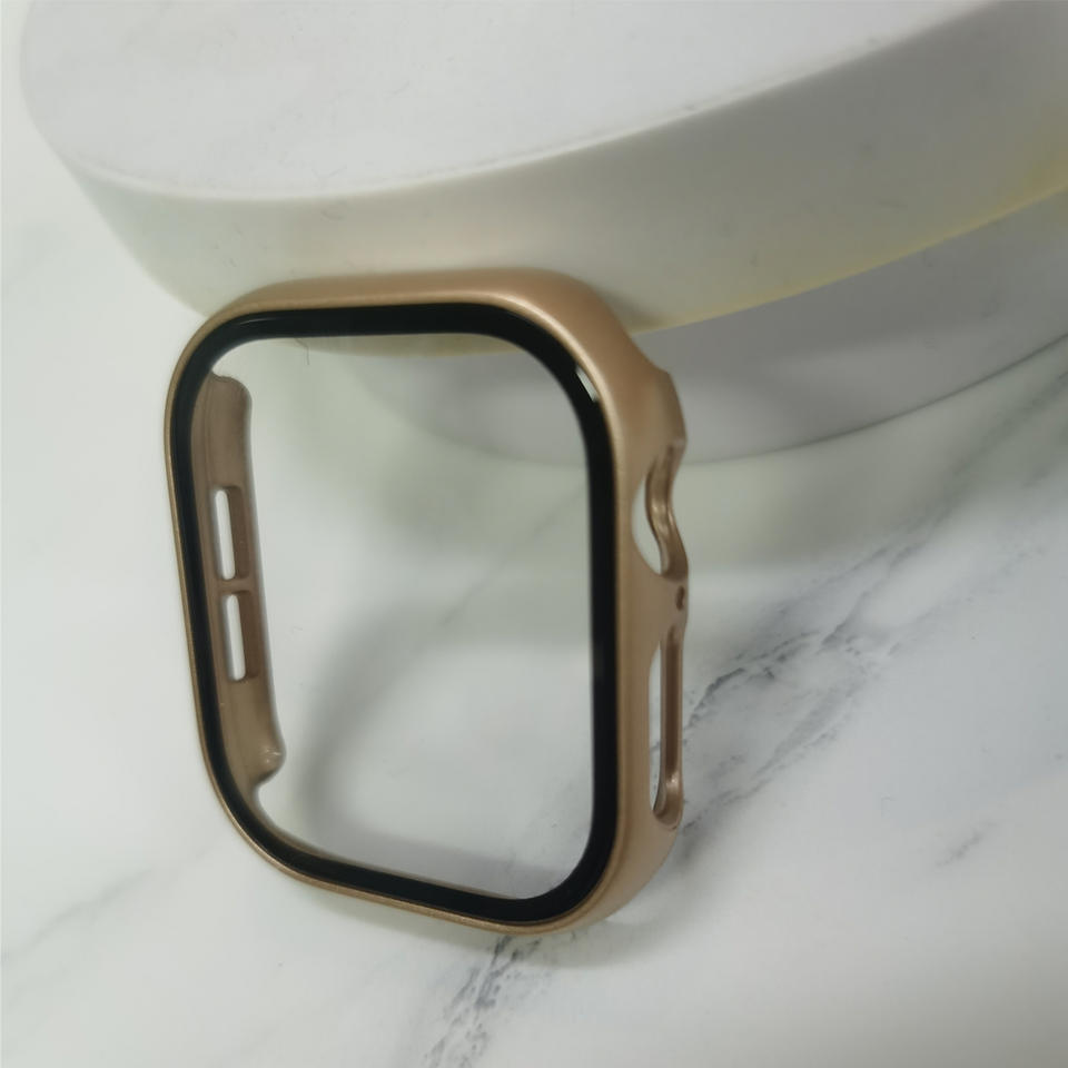 Gehärtetes Glas+Hülle für Apple Watch 11 10 46mm 42mm 9 8 7 PC Stoßfänger Displayschutz Hülle iWatch Serie 6 5 4SE 44mm 40mm 41 45 7