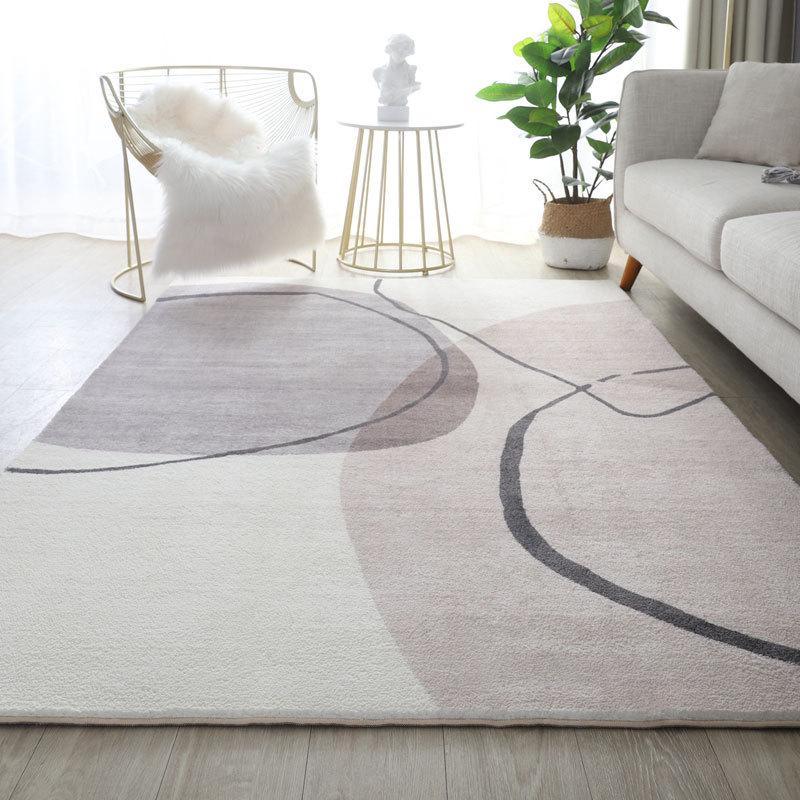 Nordic Style Imitation Cashmere Carpet for Living Room, Coffee Table, Bedroom, or Large Areas.
