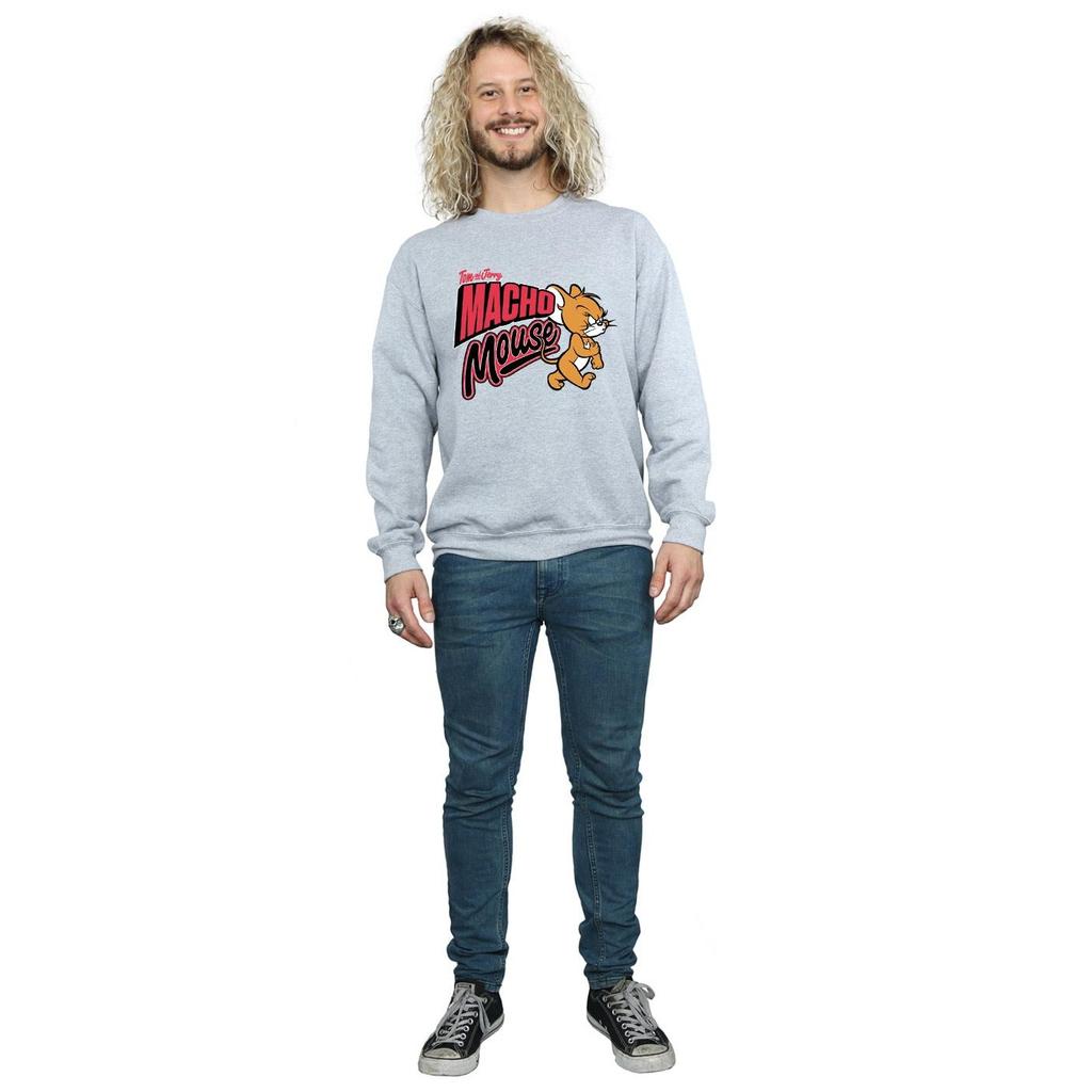 Tom And Jerry Mens Macho Mouse Sweatshirt