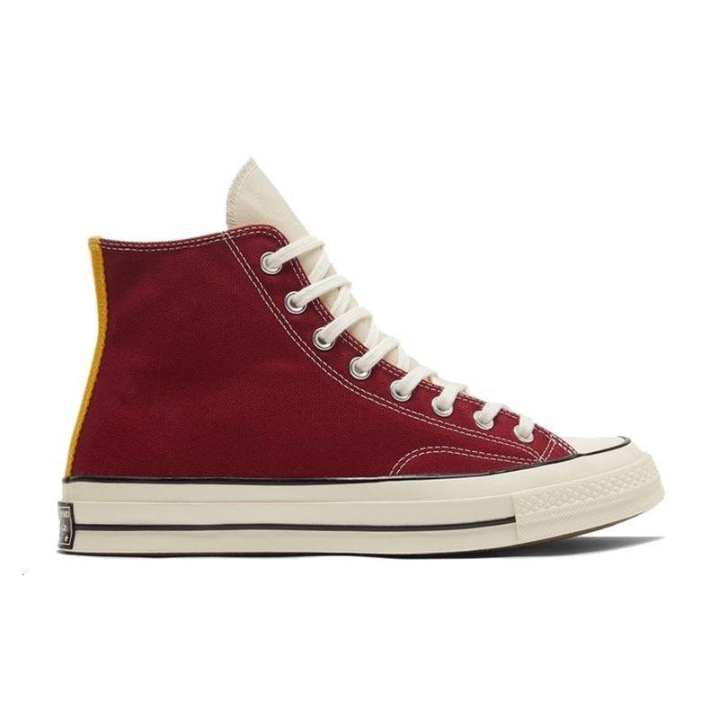 Converse Chuck 70 High 'Tri-Panel' 1970s Casual & Versatile Stylish High Top Espadrilles Unisex Red