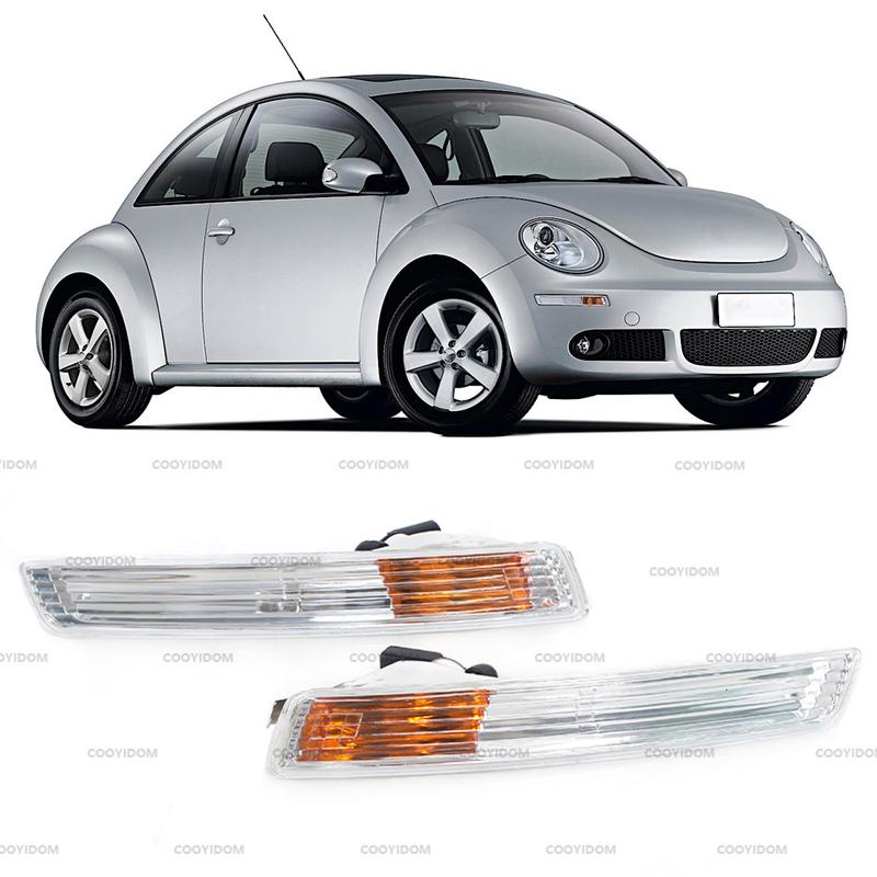 Car Front Bumper DRL Daytime Running Lamp Turn Signal Light For Volkswagen VW Beetle 2006-2010 1C0953041R/Q Without Bulbs