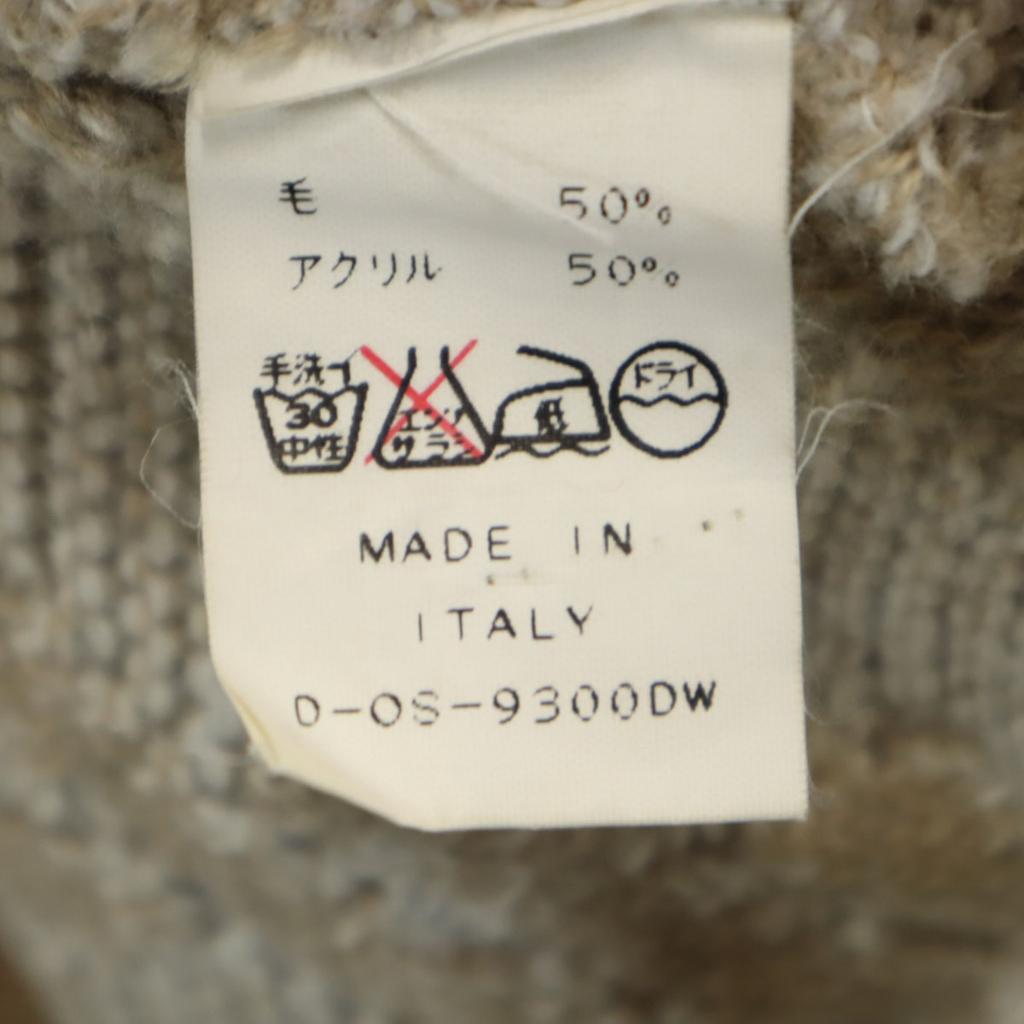 Courr_ges Homme made in Italy 7 minutes sleeve turtleneck sweater M knit Men's Used