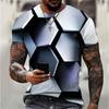 Short Sleeved Shirt with Round Neck and Loose Casual Fit, Trendy and Fashionable Men's T-shirt for Young People