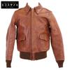 BUZZ RICKSON'S BR80324 CABLE RAINCOAT CO. A-2 Goat Leather Flight Case Jacket 36 BrownUsed