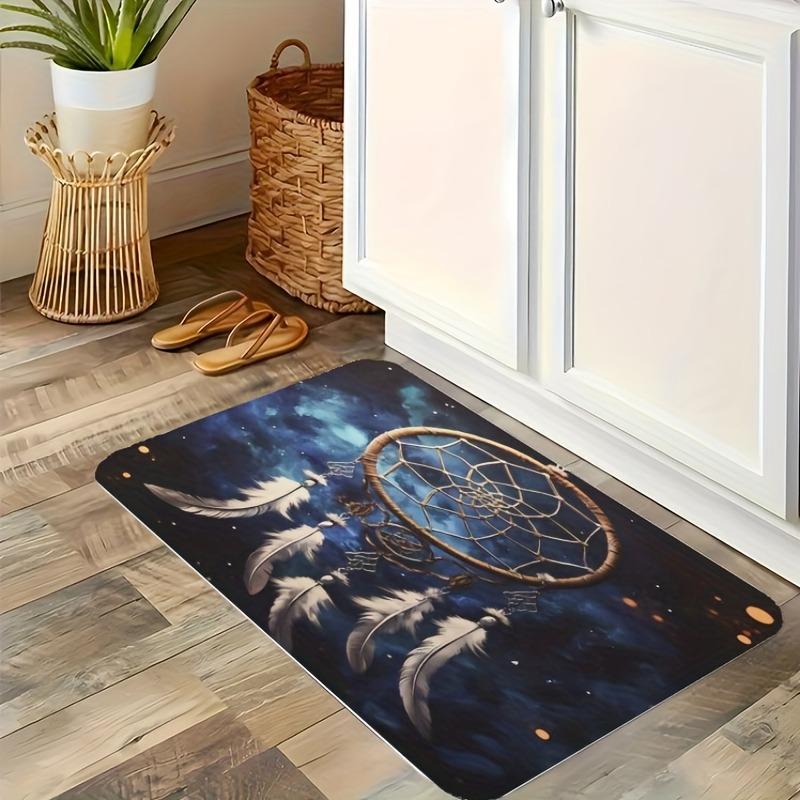 1PC Patriotic Star-Strippe Kitchen Rug Non-Slip Door Mat Pop Design Bathroom Rug Bath Mat Carpet for Home Sink Laundry Ecoreeree