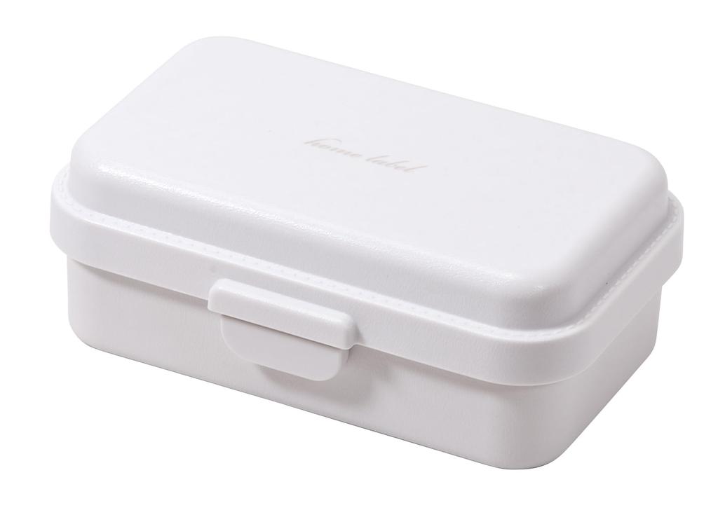 Pearl Metal Lunch with Ice 18cm W x D x 7cm Home Label Box, 600ml, Pack, 11.5cm H, Rectangle, DC-6050