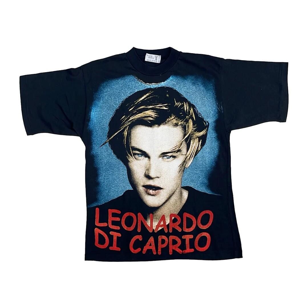 Leonardo DiCaprio 1990 90s Vintage Portrait Graphic Promo Movie Unisex T-Shirt L