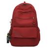 College Style Women's Solid Color Backpack Large Capacity Student School Bag Junior High School Backpack