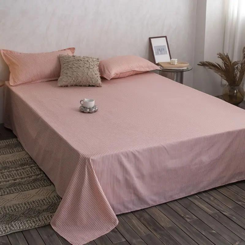 Schlafzimmer Bettlaken Uni Gemütlich Weich Bequem Hautfreundlich Waschbar Hotel Rutschfest Schlicht Bettdecke Zuhause Doppel Einzel Studentenwohnheim