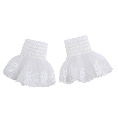 Stickerei Blume Armschoner Bequeme Dekorative Ärmel Handgelenkbündel Ärmel Für Frauen Teenager Modeaccessoires