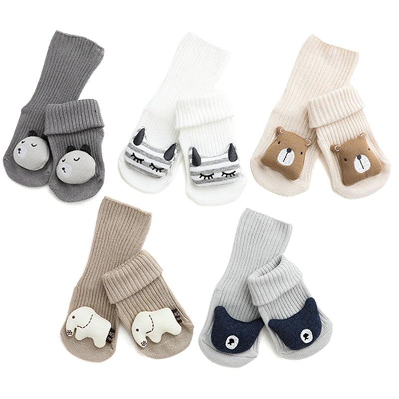 Autumn and Winter Cute Three-dimensional Cartoon Doll Baby Socks Children's Glue Non-slip Socks