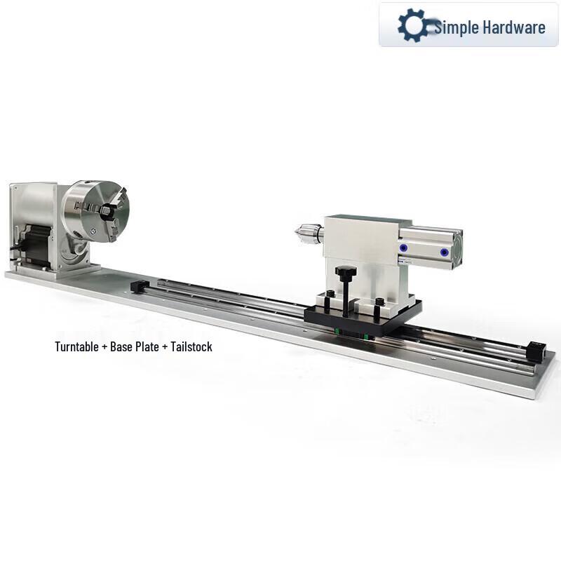 

Laser Welding & Marking Rotary Fixture with Pneumatic Tailstock CN plug (adapter included)