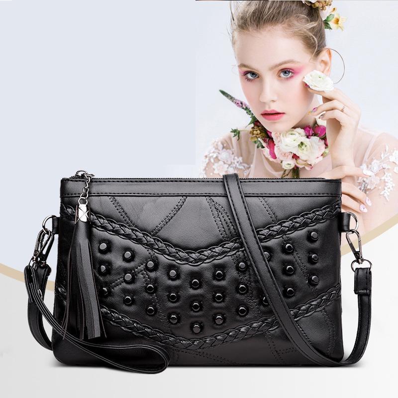 Buy Women's Retro Rivet Envelope Mini Purse Shoulder Bags Small