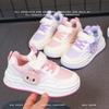 Dziewczęce białe sneakersy z niską cholewką Buty sportowe dla małych dziewczynek Modne i wszechstronne sneakersy