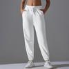 Women's High Elasticity Drawstring Yoga & Running Sweatpants – Breathable, Loose-Fit Cropped Sports Pants