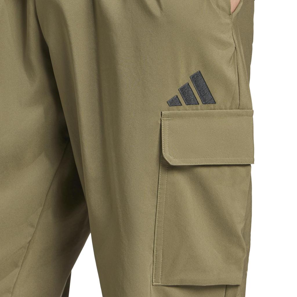 Adidas Essentials SL Cargo Woven Olive Size L Pants, Men's KRG21, Strata/Black (JD1824),