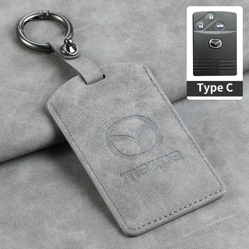 Leather Car NFC Cards Key Bag For Mazda 2 3 6 Atenza Axela Demio CX5 CX-3 CX7 CX9 2015 2016 2017 2018 2019 Auto Keychain