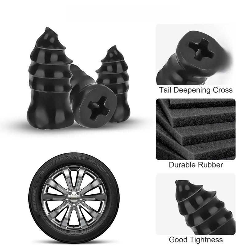 100pcs Car Motorcycle Bike Tire Repair Kit Rubber Screw ert Puncture Fixing Tire Repair Nails Tire Puncture Repair Tools
