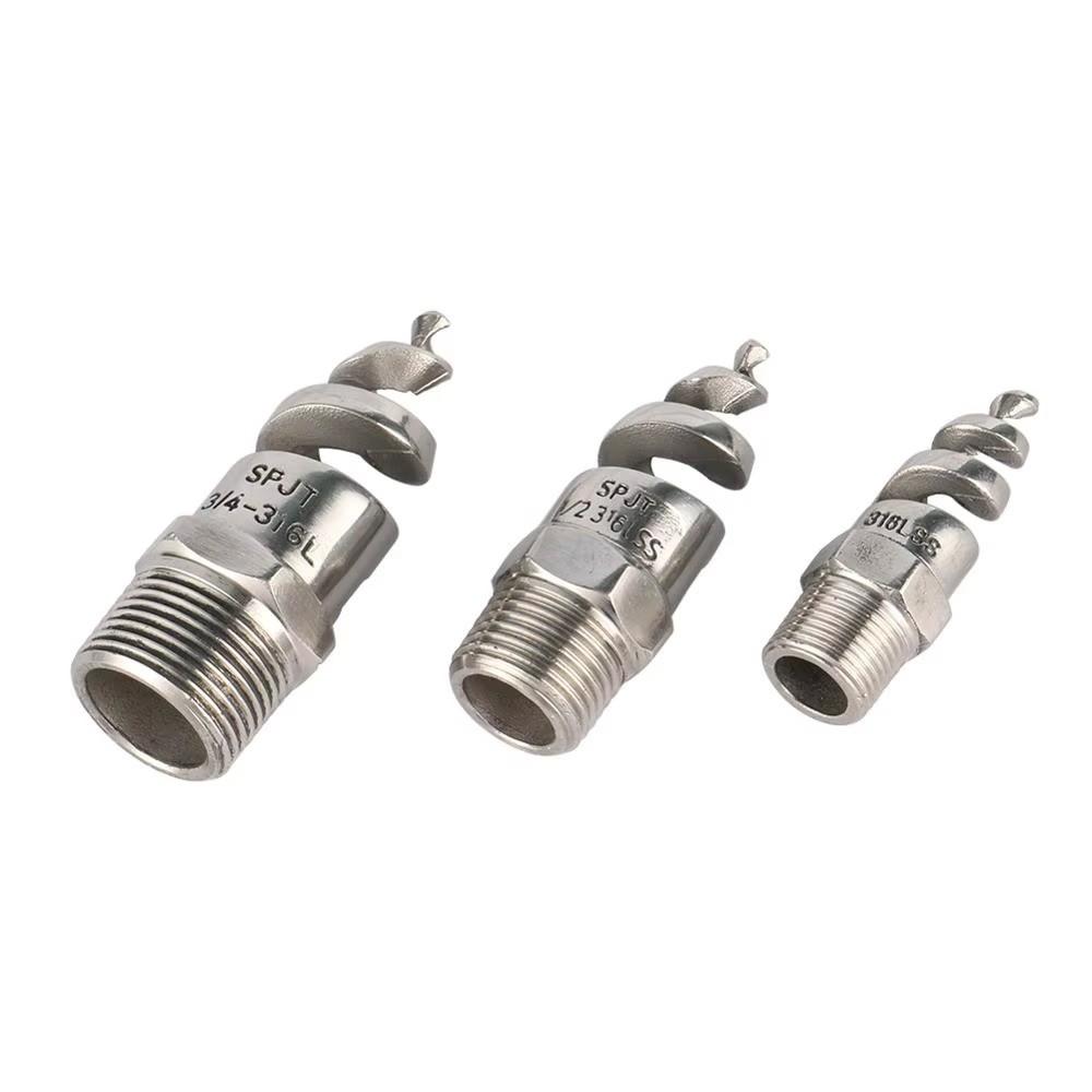 316 Stainless Steel Atomizing Nozzle BSP Thread Spiral Jet Nozzle  Lawn Irrigation