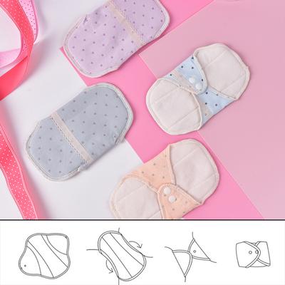 140Mm Feminine Women Reusable Washable Cotton Cloth Menstrual Mama Pad 5.5In