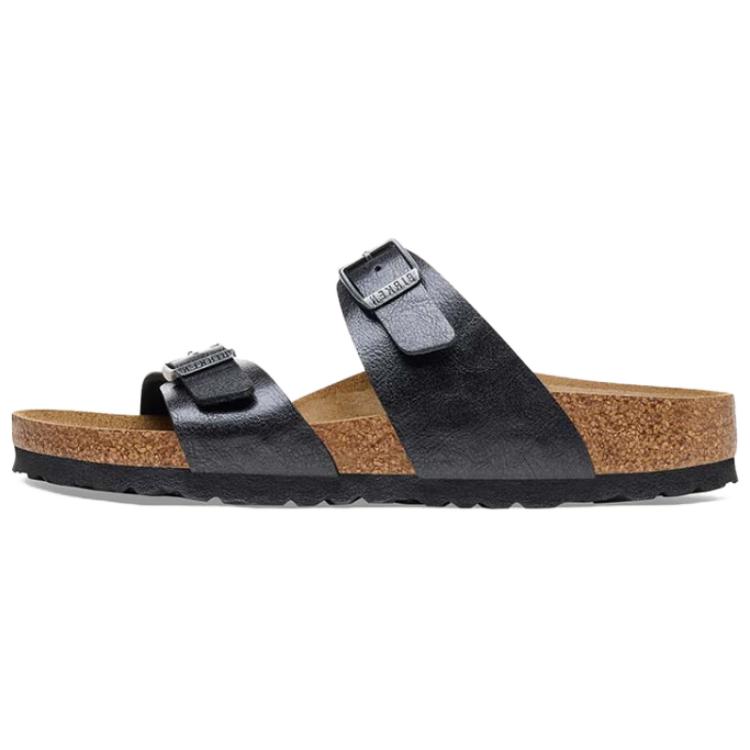 Birkenstock EVA Износостойкие Шлепанцы Женские Черные Узкие 1026515 39