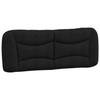 VidaXL Coussin de Tête de Lit, Oreiller de Lecture avec Fermeture à Glissière, Coussin de Lecture pour Lit Chambre, Noir 140 374578