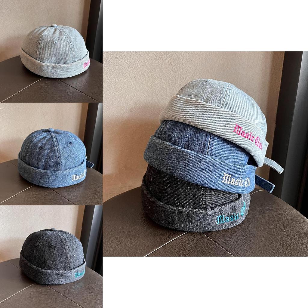 Unisex Denim Cap With Breathable Cotton Material For Autumn Winter Fashion