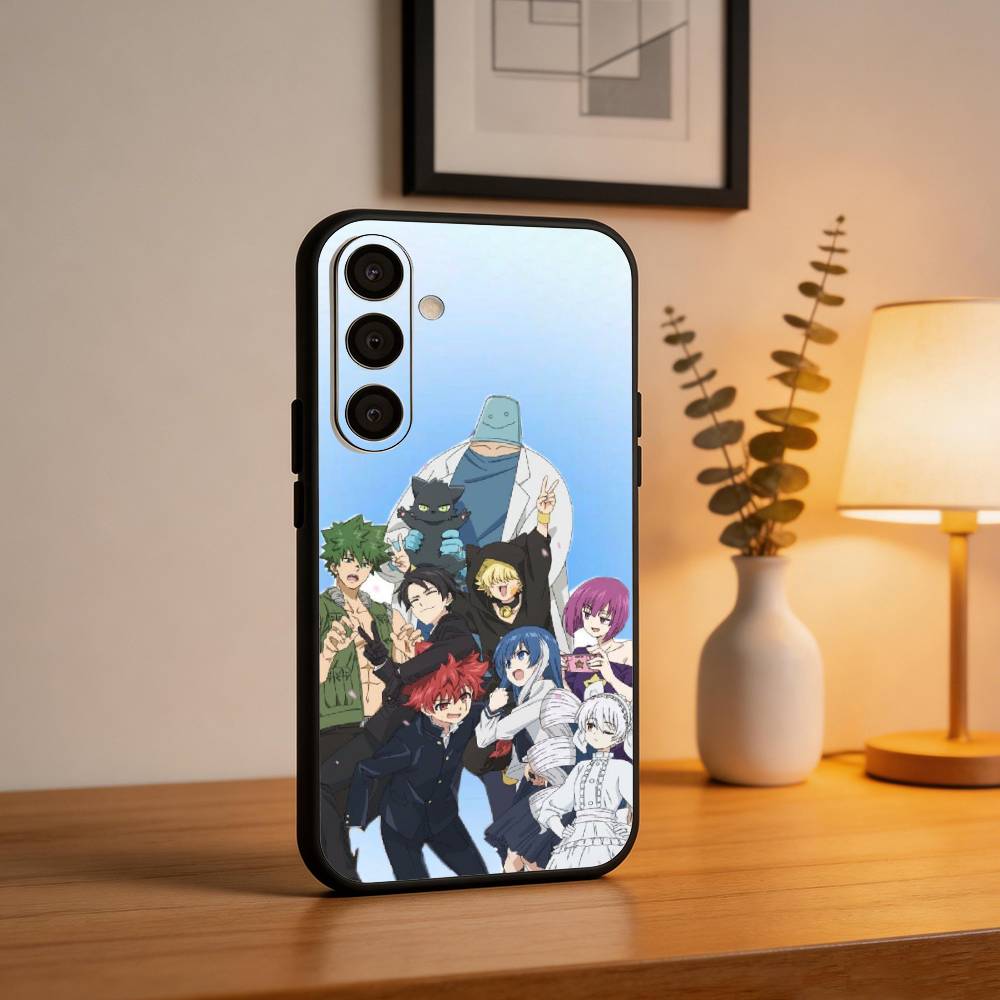 M-Mission Y-Yozakura Family Phone Case For Samsung  A73,72,71,A52,51,40,41,A22,A32,31,A13, Soft Black Shell Samsung a70