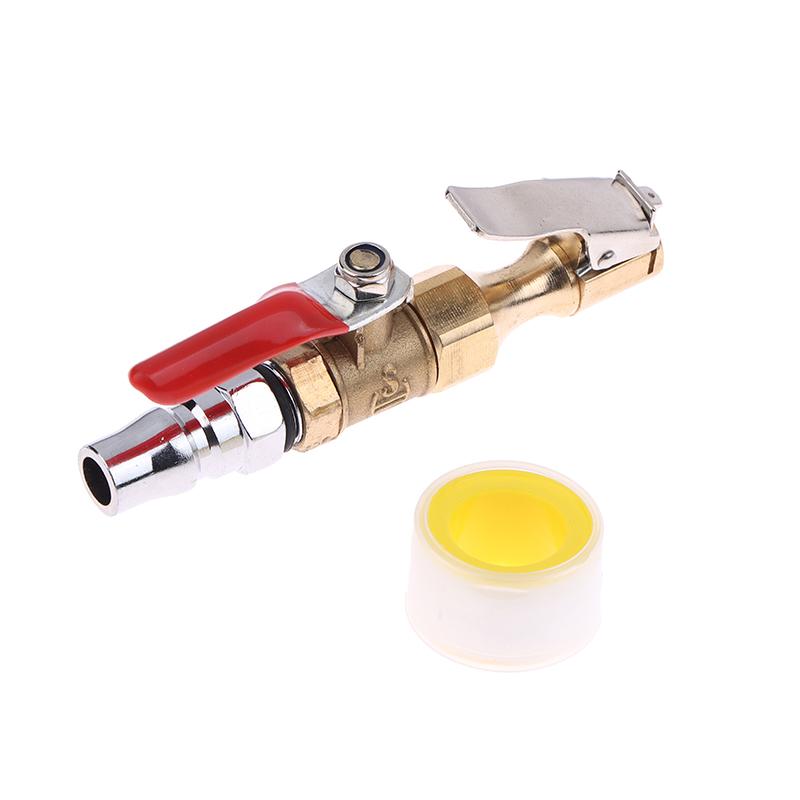 Chuck Quick Inflation Hose Nozzle Car Tire Inflator Nozzle Lock On Tire Inflator With Valve Air Compressor Adapter For Car Suv