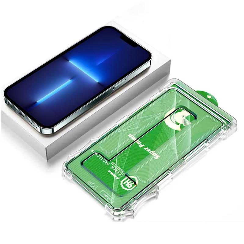 

For iPhone 13 6.1 inch/13 Pro 6.1 inch/14 Full Screen Protector Matte PET Film with Auxiliary Tool