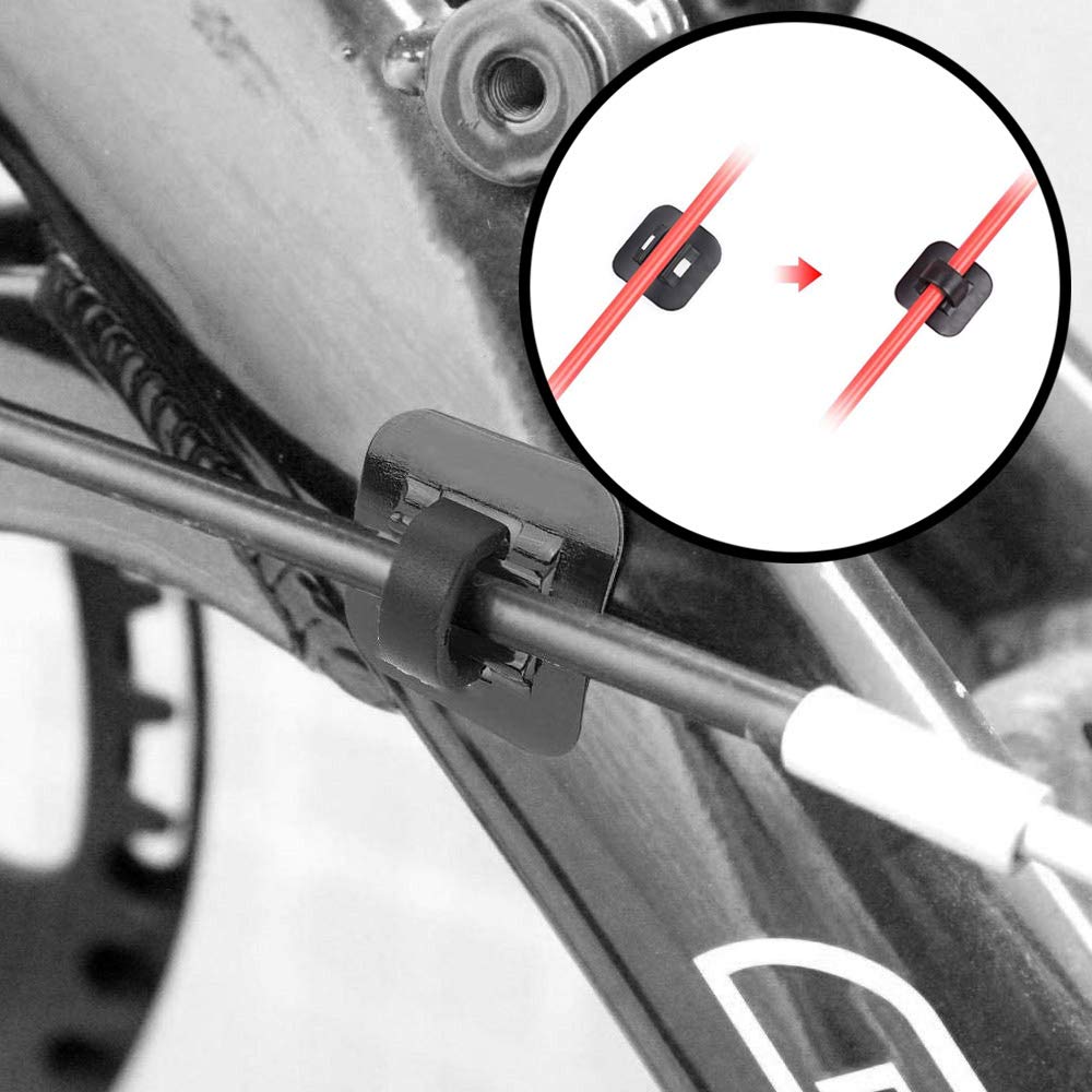 8 Pieces Bicycle Thread Guide C Type Buckle Mountain Bike