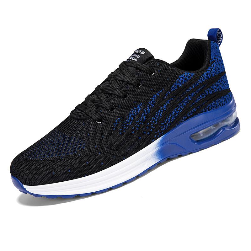 Herrenschuhe mit großem Luftpolster, Outdoor-Mesh-Freizeitschuhe, Herren-Lauf-Sneaker mit niedrigem Schaft, leicht, Plateau-Dad-Schuhe