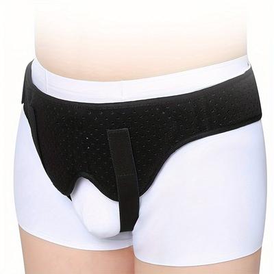 Adjustable Hernia Belt for Men Inguinal Groin Support with 2 Removable Pads Inflatable Pain Relief