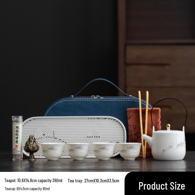 Portable Ceramic Travel Tea Set