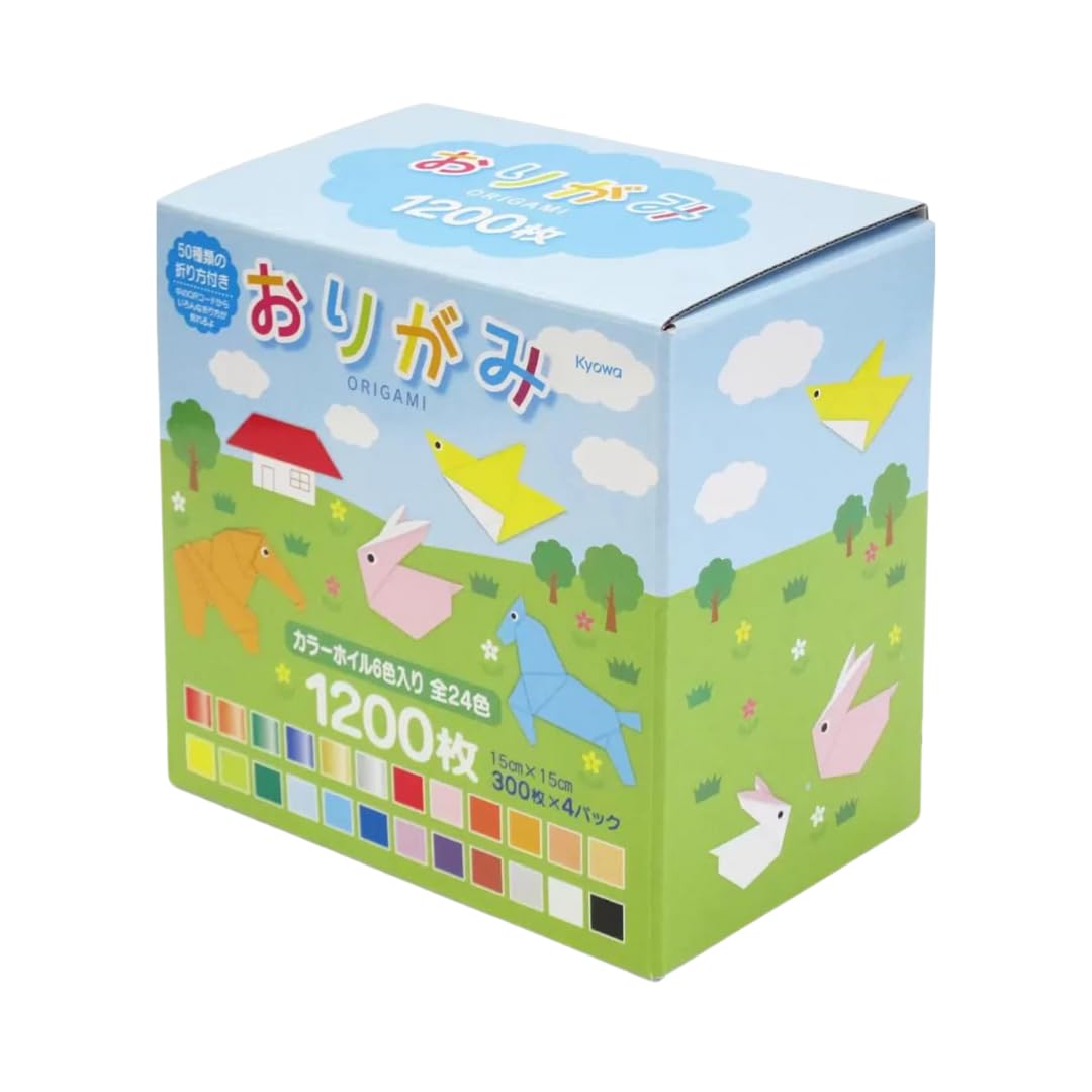 

24 150mm 300 sheets x 4 sets Origami, colors, square,