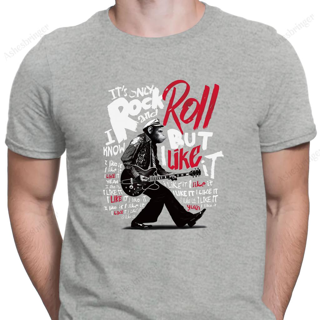 Men's Cotton Crew Neck ROCK'ROLL 80‘s Music Graphic Print T-Shirt Street Casual Style Tops for Men and Women