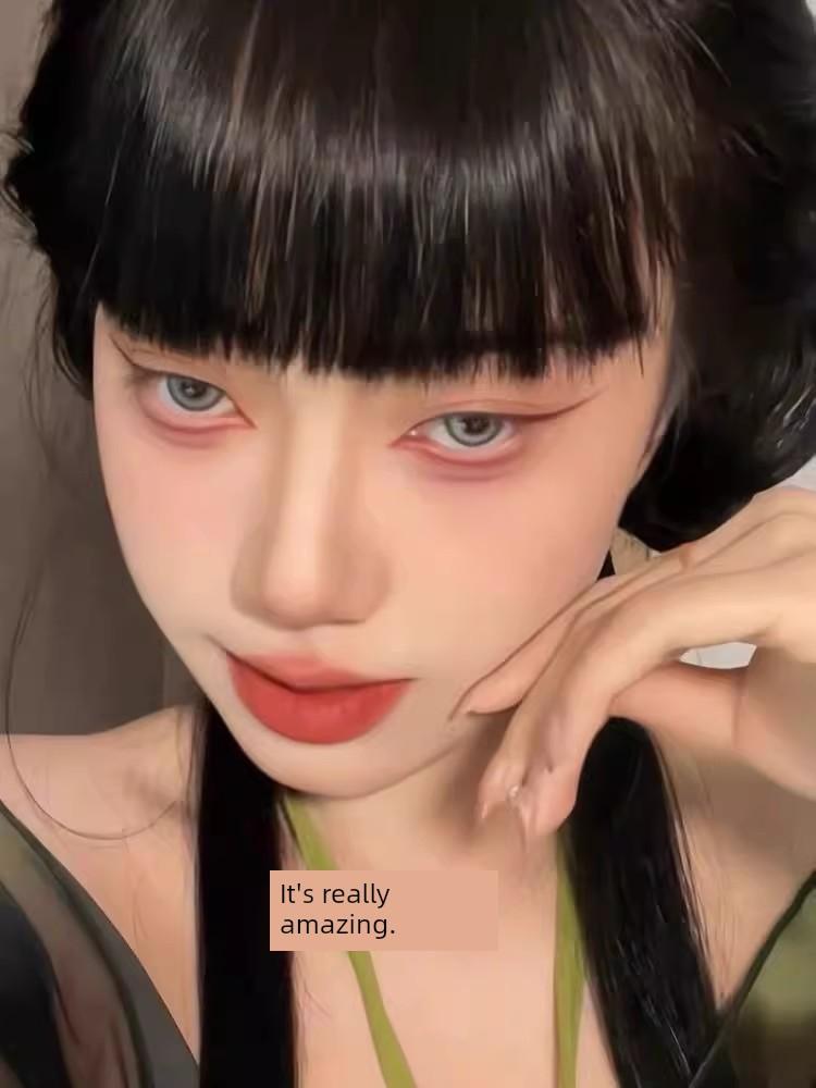 Red Blade Eyeliner Not Smudge Waterproof Sweat-Proof Long-Lasting Ultra-Fine Eye Shadow Pen Two-in-One Newbie Beginner