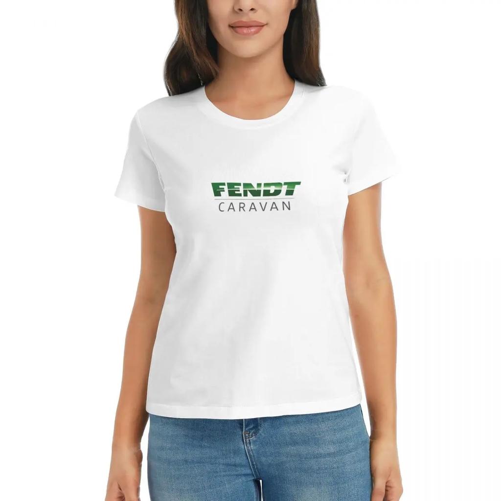 Women TShirt Fendt Caravan Summer Short Sleeve Tees ONeck Cotton T Shirts Clothes Tops Streetwear